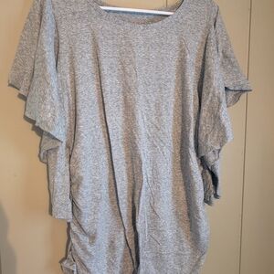 Isabel Maternity by Ingrid & Isabel Gray Short Sleeve Top